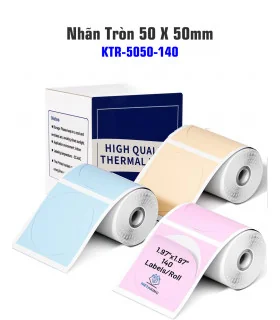 Nhãn Tròn 50 X 50mm, Màu Kaki, KTR-5050-140KA | ⓿❽❻❽❺⓿❺⓿❺❻ | metaking.vn