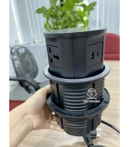 Ổ Cắm Điện Âm Bàn Tích Hợp Sạc Không Dây 15W - USB-A/C - MK102MB Màu Đen | ⓿❽❻❽❺⓿❺⓿❺❻ | metaking.vn