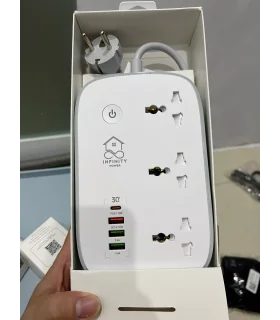 Ổ Cắm Điện Wifi Thông Minh, 3 Chấu + Sạc Nhanh Type C 30W, Cài Đặt Hẹn Giờ, Điều Khiển Từ Xa Qua App