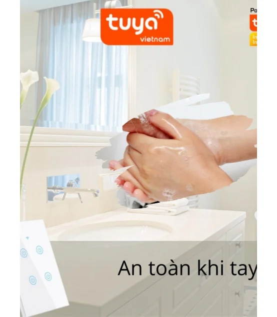 Công Tắc Cảm Ứng Wifi Tuya Smart life 3 Nút -3000W | ⓿❾❼❼❹❼❽❹❻❻ | METAKING