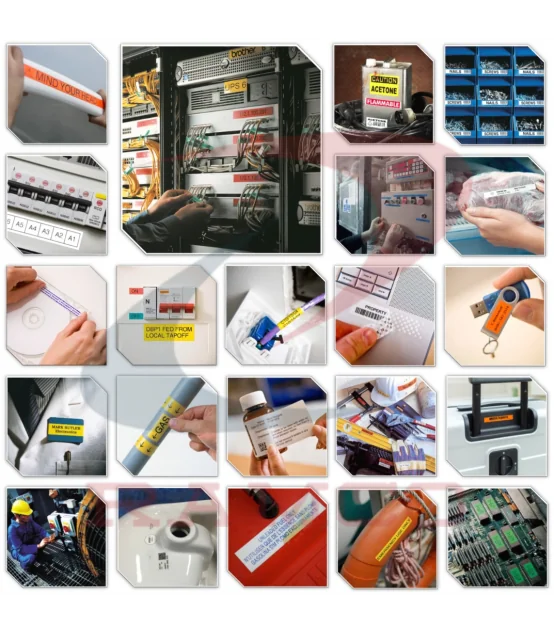 Nhãn In AZe-231 [12mm X 8m, Chữ đen trên nền trắng] | ⓿❾❼❼❹❼❽❹❻❻ | METAKING