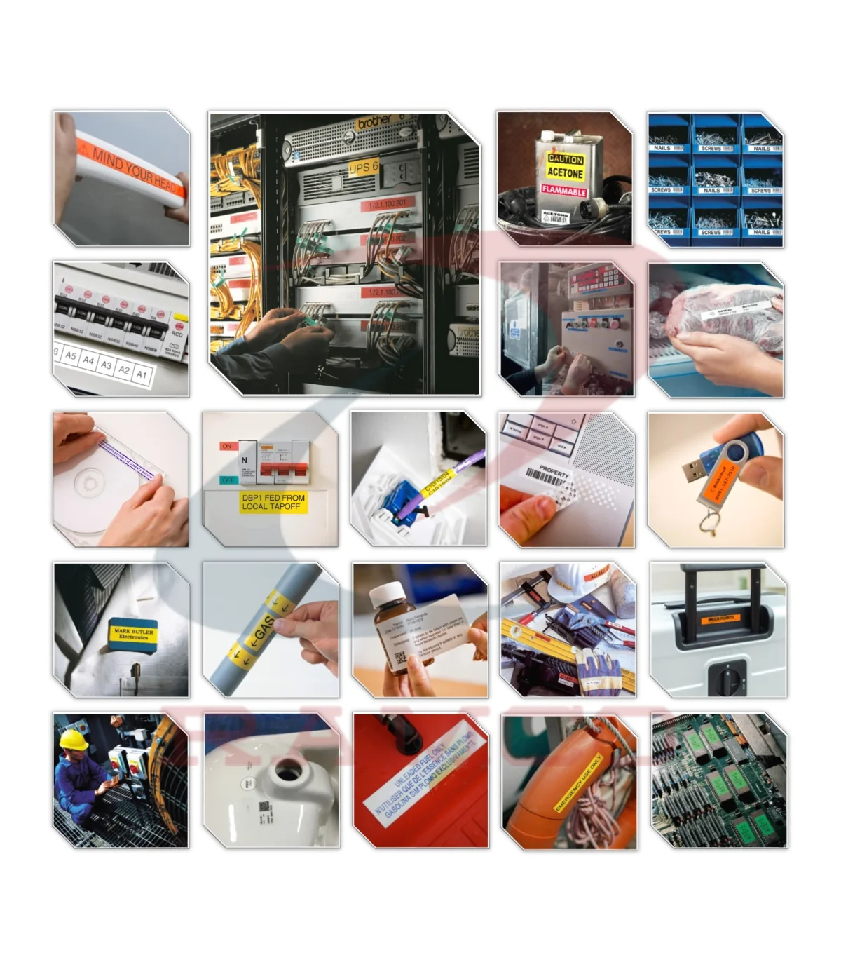 Nhãn In AZe-251 [24mm X 8m, Chữ đen trên nền trắng] | ⓿❾❼❼❹❼❽❹❻❻ | METAKING