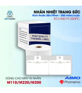 Hộp Ribbon P-215BK - Dùng cho máy in Aimo P831 I P832 (1 hộp có 2 ống) | ⓿❾❼❼❹❼❽❹❻❻ | METAKING