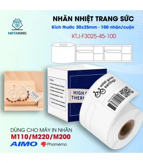 Nhãn Trang Sức 30 X 25mm, Màu Trắng, KTJ-F3025-45-100 | ⓿❾❼❼❹❼❽❹❻❻ ...