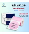 Nhãn Tròn 50 X 50mm, Màu Hồng, KTR-5050-140PK