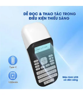 Máy in nhiệt cầm tay AIMO LT-110H I In qua Bluetooth I Pin sạc