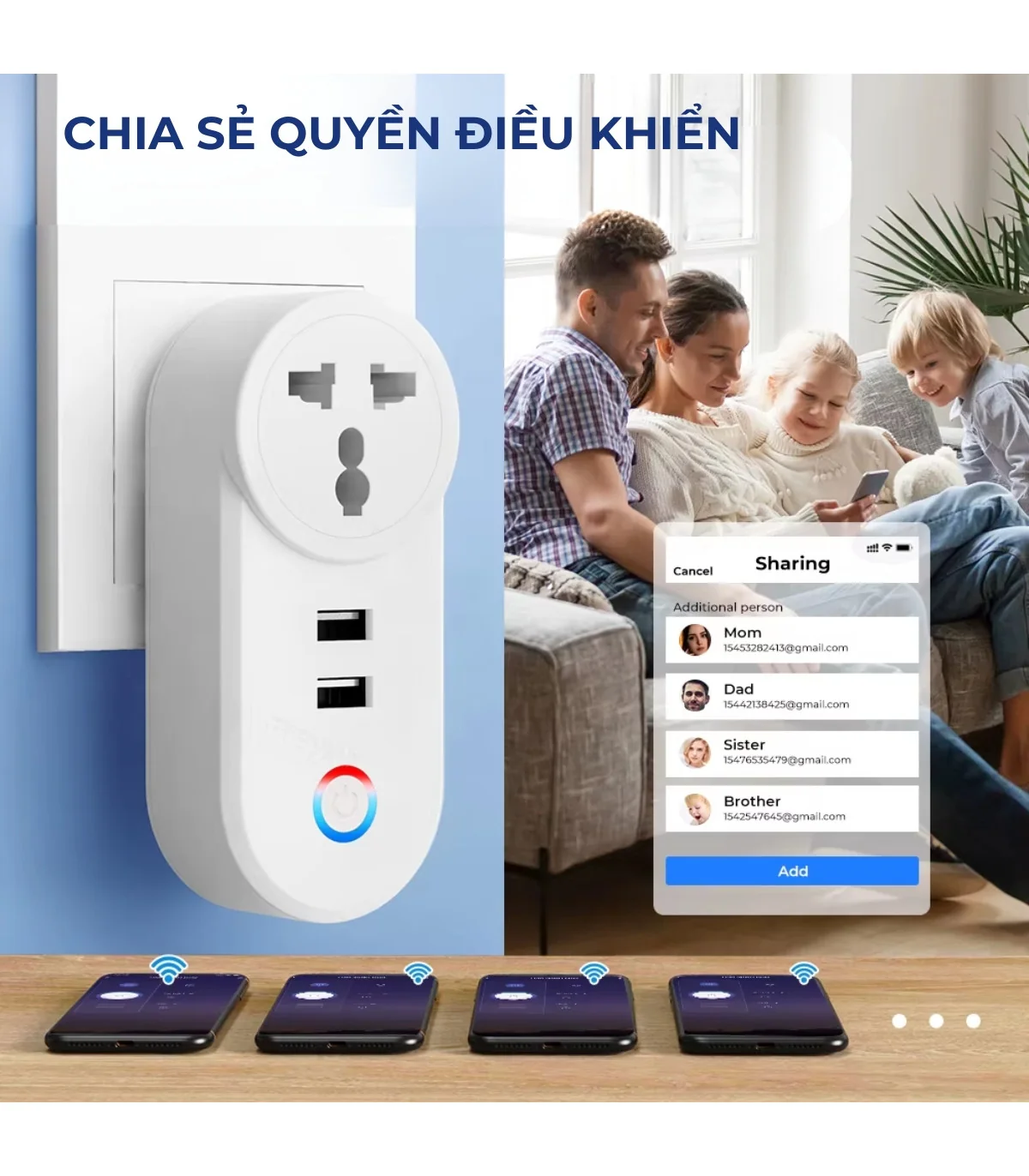 Ổ cắm điện Wifi / Sạc nhanh USB A Tuya 16A-3500W - Hẹn Giờ bật/tắt - Điều Khiển Từ Xa Qua Ứng Dụng SmartLife | ⓿❾❼❼❹❼❽❹❻❻ | METAKING