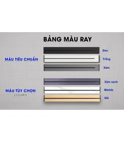 Thanh ray điện Eurob Slim-R | Lắp Âm I BH 2 Năm