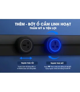 Ổ Cắm Đơn Eurob A0 Universal (Vỏ nhôm, Bạc) I BH 2 Năm