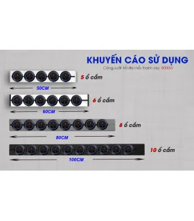 Ổ Cắm Đơn Eurob A1 Universal I Đen I BH 2 Năm