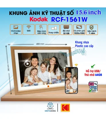 KODAK RCF-1561W Khung Ảnh Kỹ Thuật Số Thông Minh 15.6 inch – Người bạn đồng hành lưu giữ kỷ niệm | ⓿❾❼❼❹❼❽❹❻❻ | METAKING