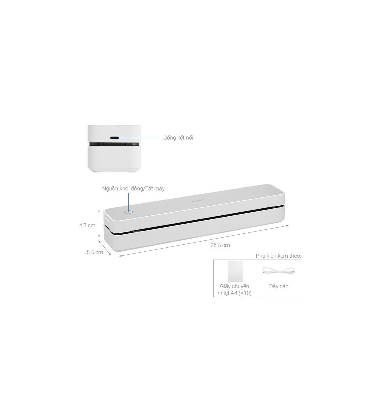 Máy in A4 Di Động HPRT MT610 | ⓿❾❼❼❹❼❽❹❻❻ | METAKING