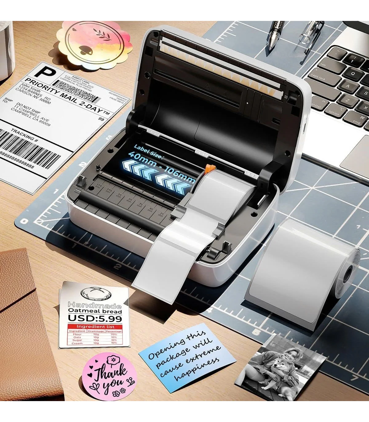 Nhãn Nhiệt KT-RM5080-100RB I Hai Màu Đỏ & Đen I Dùng Cho Máy M421 | ⓿❾❼❼❹❼❽❹❻❻ | METAKING