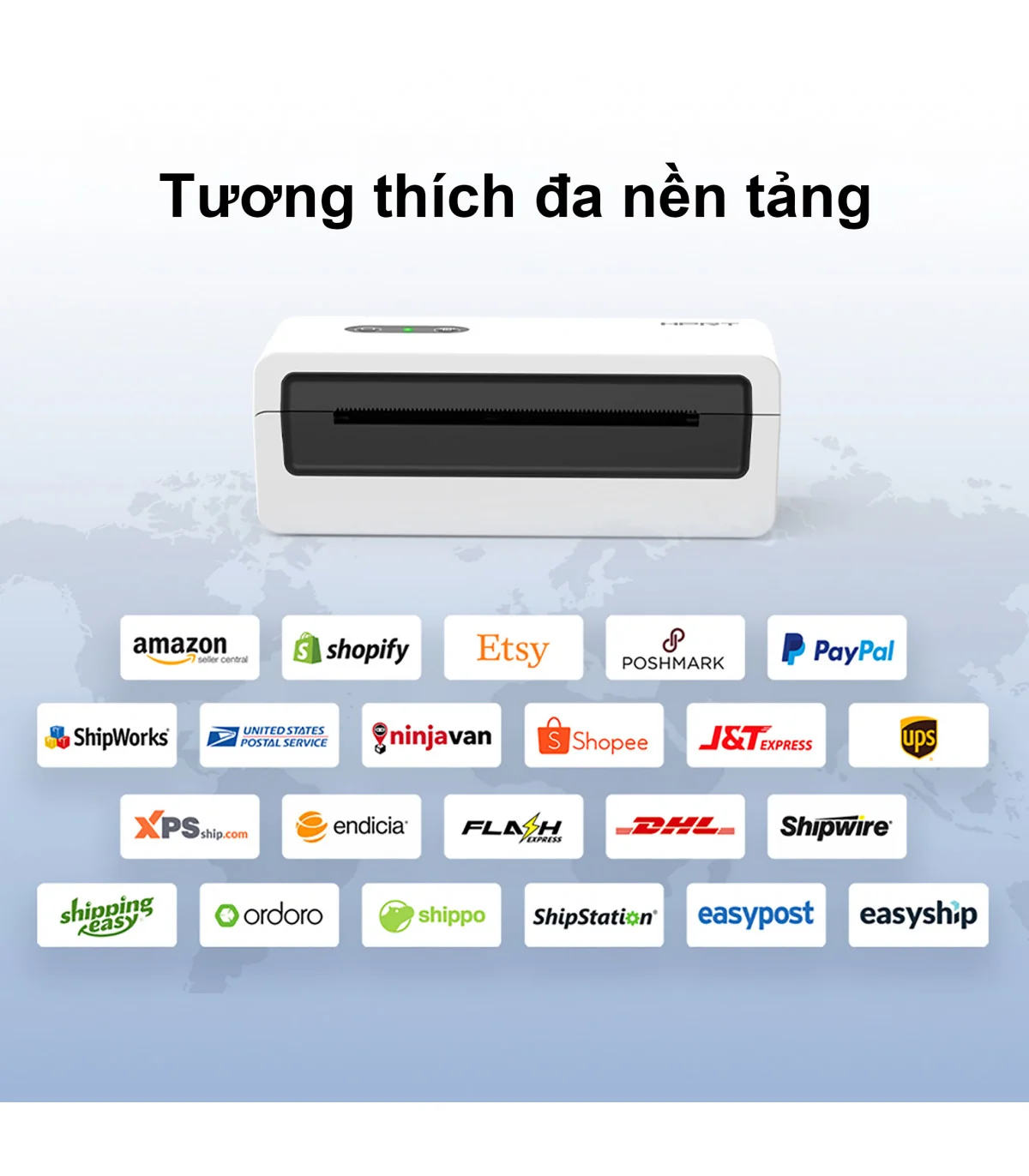 Máy In Đơn Hàng HPRT N43BT Khổ A6 A7 In Nhiệt Bluetooth | ⓿❾❼❼❹❼❽❹❻❻ | METAKING