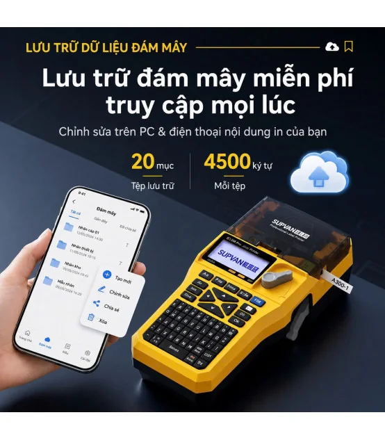 Máy In Ống Lồng Cầm Tay Supvan TP20M | ⓿❾❼❼❹❼❽❹❻❻ | METAKING