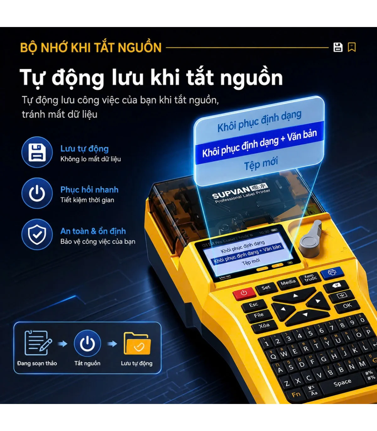 Máy In Ống Lồng Cầm Tay Supvan TP20M | ⓿❾❼❼❹❼❽❹❻❻ | METAKING
