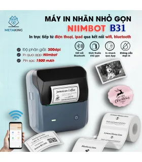 Máy in nhãn nhiệt Bluetooth NIIMBOT B21, lý tưởng cho gia đình, văn phòng và doanh nghiệp. | ⓿❾❼❼❹❼❽❹❻❻ | METAKING
