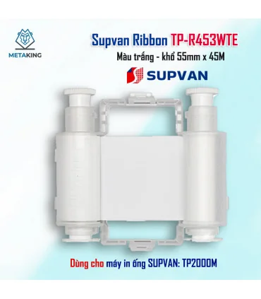 Ribbon Supvan TP-R453WTE - Mực máy in ống co nhiệt Supvan TP200M - Khổ 55mm dài 45M/Cuộn | ⓿❾❼❼❹❼❽❹❻❻ | METAKING