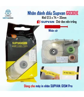 Ống co nhiệt Supvan G8001E - Khổ 7mm × 2M | ⓿❾❼❼❹❼❽❹❻❻ | METAKING