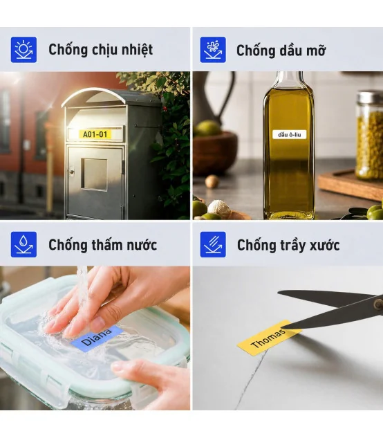 Thẻ Nhựa Supvan G15002E - Khổ 15mm × 60mm, 30 nhãn/cuộn (Màu vàng) | ⓿❾❼❼❹❼❽❹❻❻ | METAKING