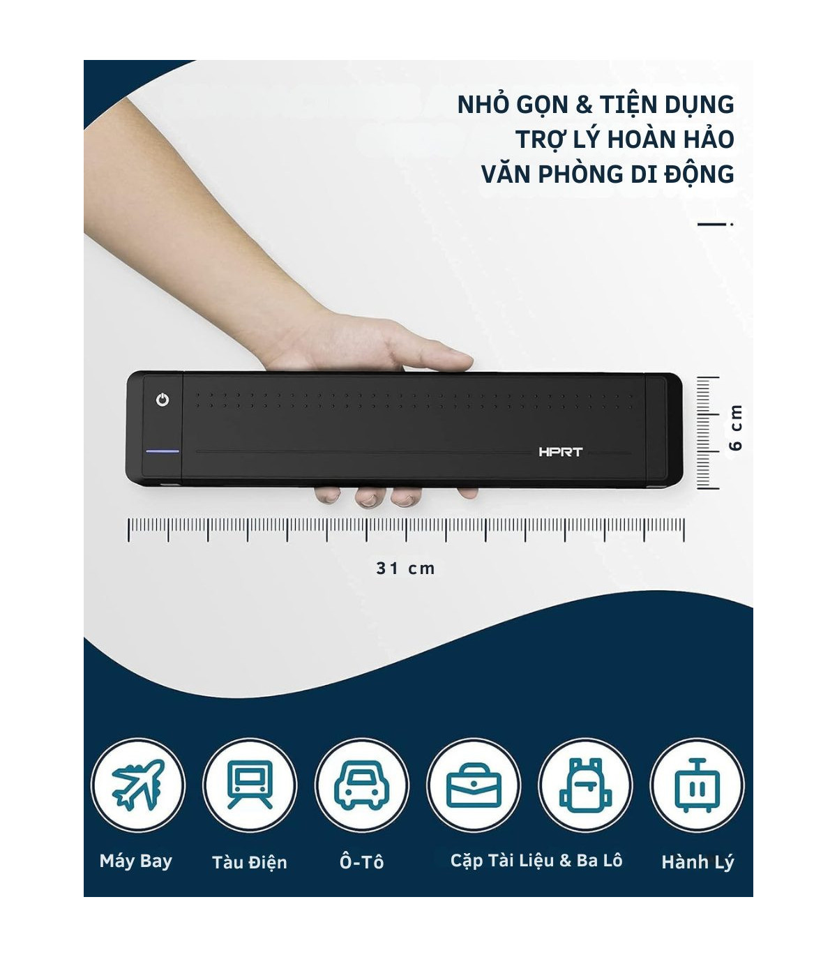 Máy in nhiệt di động HPRT MT800 Bluetooth | ⓿❾❼❼❹❼❽❹❻❻ | METAKING