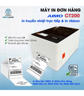 Máy Nhãn AIMO CT200 - In Đơn Sàn TMDT, in nhãn kho hàng, nhãn bán l...
