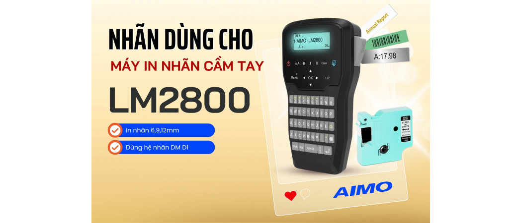 Máy In Nhãn LM2800 Sử Dụng Những Loại Nhãn Nào ?
