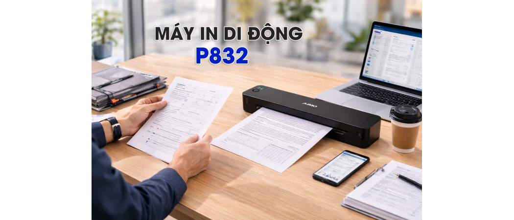 Máy in di động có thực sự cần thiết? Khám phá con máy hot nhất thị trường AIMO P832